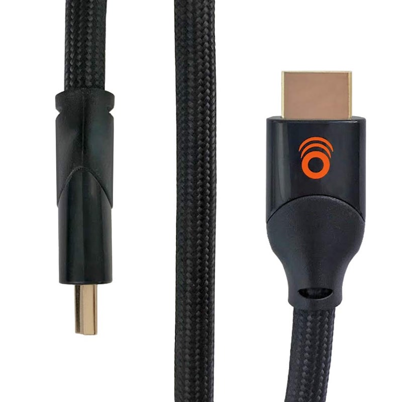 ECHOGEAR Long 15ft Braided HDMI 2.0 Cable - 4k & HDR Compatible - Gold Plated Connections Support 4k at 60fps Refresh Rate & 18gbps Bandwidth - Image 1